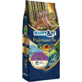   Happy&Fit Professional Plus Sensitive Lamb & Rice bárányos kutyatáp 18 kg