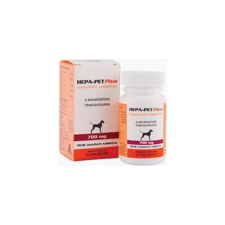 Hepa-Pet Plus 700 mg májvédő, májtisztító tabletta kistestű kutyáknak - 30 db