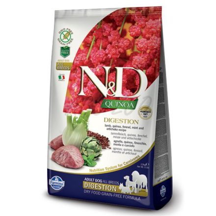 N&D Dog Quinoa Digestion bárány 2,5 kg - emésztési problémákra felnőtt kutyatáp
