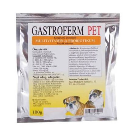 Gastroferm Pet kutya 100 g - probiotikum, multivitamin - kutya