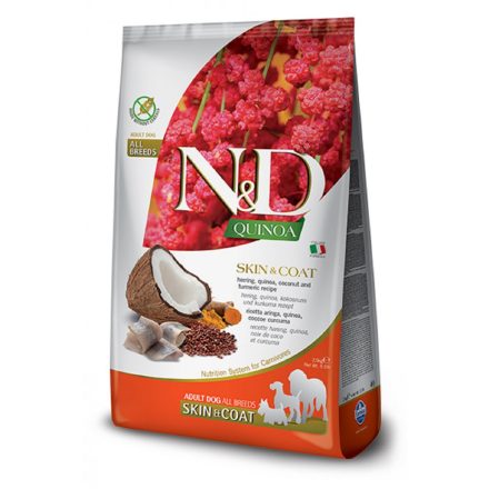 N&D Dog Quinoa Skin&coat diétás kutyatáp - 2,5 kg