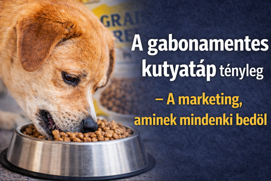 A gabonamentes kutyatáp tényleg jobb? – A marketing, aminek sok gazdi bedől